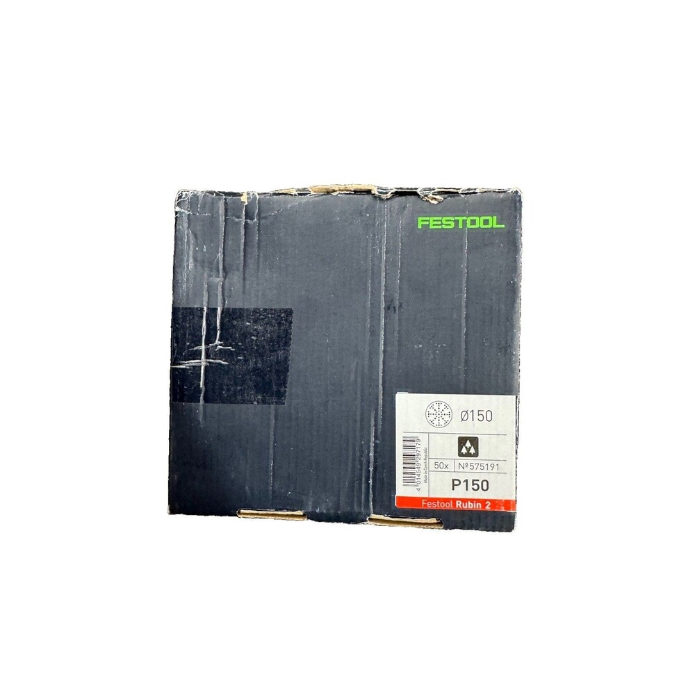 (A6) Festool 575191 Rubin 2 P150 6” 150mm Sanding Discs 48-Hole Abrasives